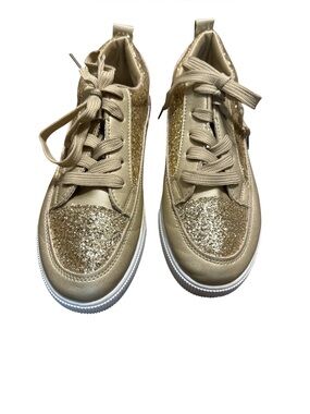 Gold Glitter Women's Sneakers White soul  Size 8.5 Pre-owned